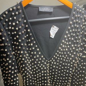 Black Studded Top